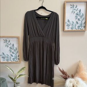 Kersh Charcoal Long Sleeve Dress